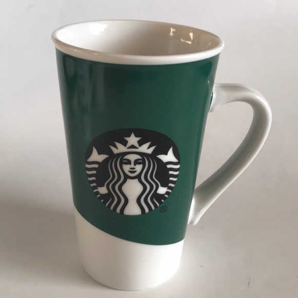 starbucks coffee mug green black siren logo